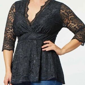 Kiyonna Linden Lace Top